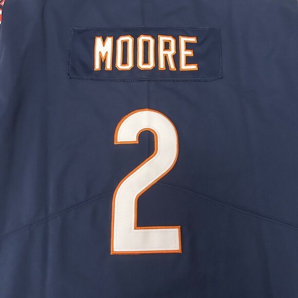 NFL Chicago Bears Nike Navy D J Moore #2 Jersey - Picture 3 of 7
